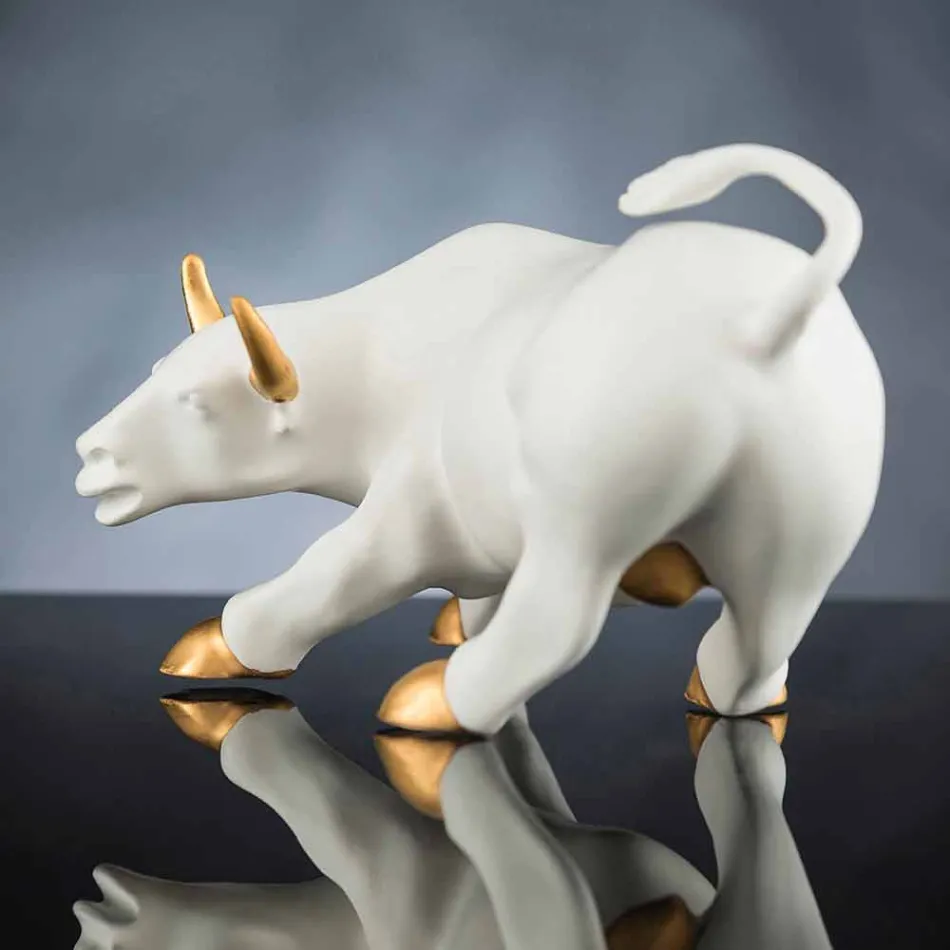 Handgefertigtes Keramik Ornament in Bull-Form Made in Italy - Bulino Viadurini