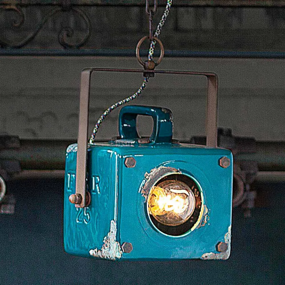 Suspension Design Scheinwerfer im Vintage-Keramik und Eisen Allie Viadurini