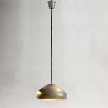 Antique Steel Design Suspension Durchmesser 450 mm - Materia Aldo Bernardi Viadurini