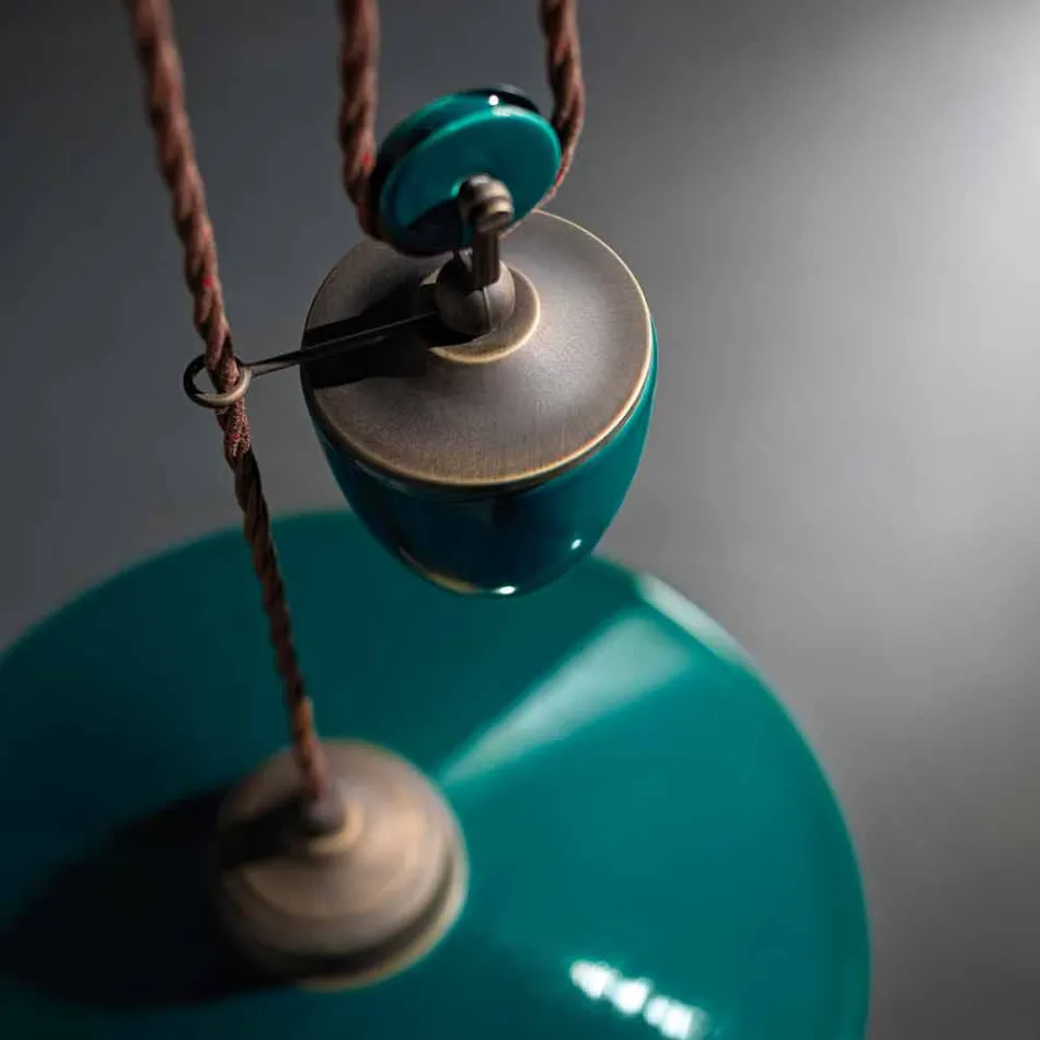 Keramiksuspension und Tiefen Britney Ferroluce Antikmessing Viadurini