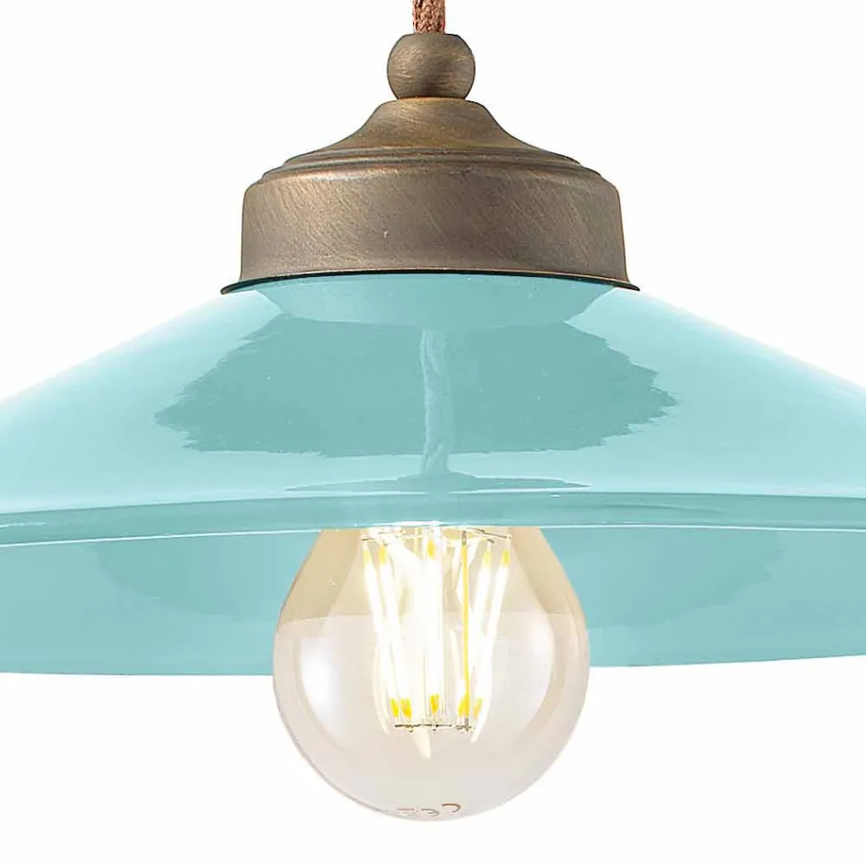 Keramiksuspension und Tiefen Britney Ferroluce Antikmessing Viadurini