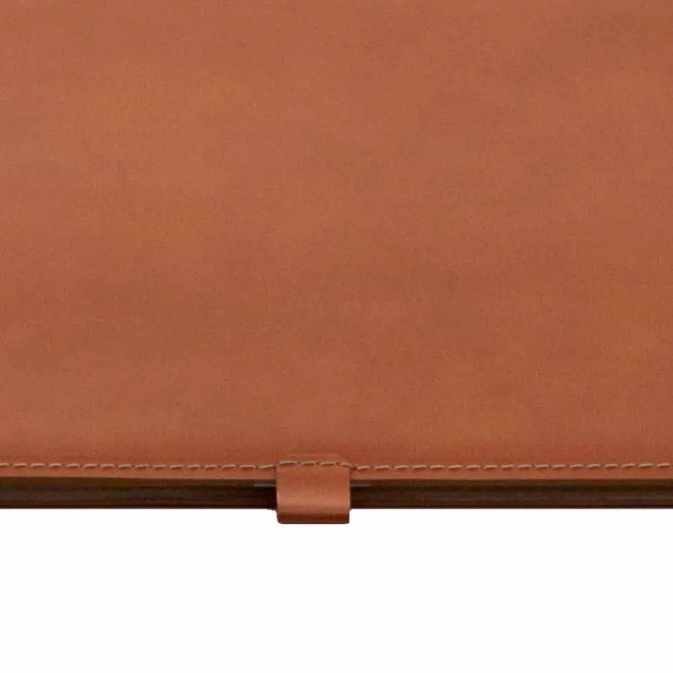 Design Desk Pad aus regeneriertem, zu öffnendem Leder Made in Italy - Aristoteles Viadurini