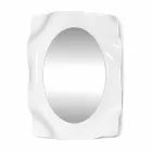 Weiße Milch Diva des Wandspiegels modernes Design, hergestellt in Italien Viadurini