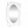 Weiße Milch Diva des Wandspiegels modernes Design, hergestellt in Italien