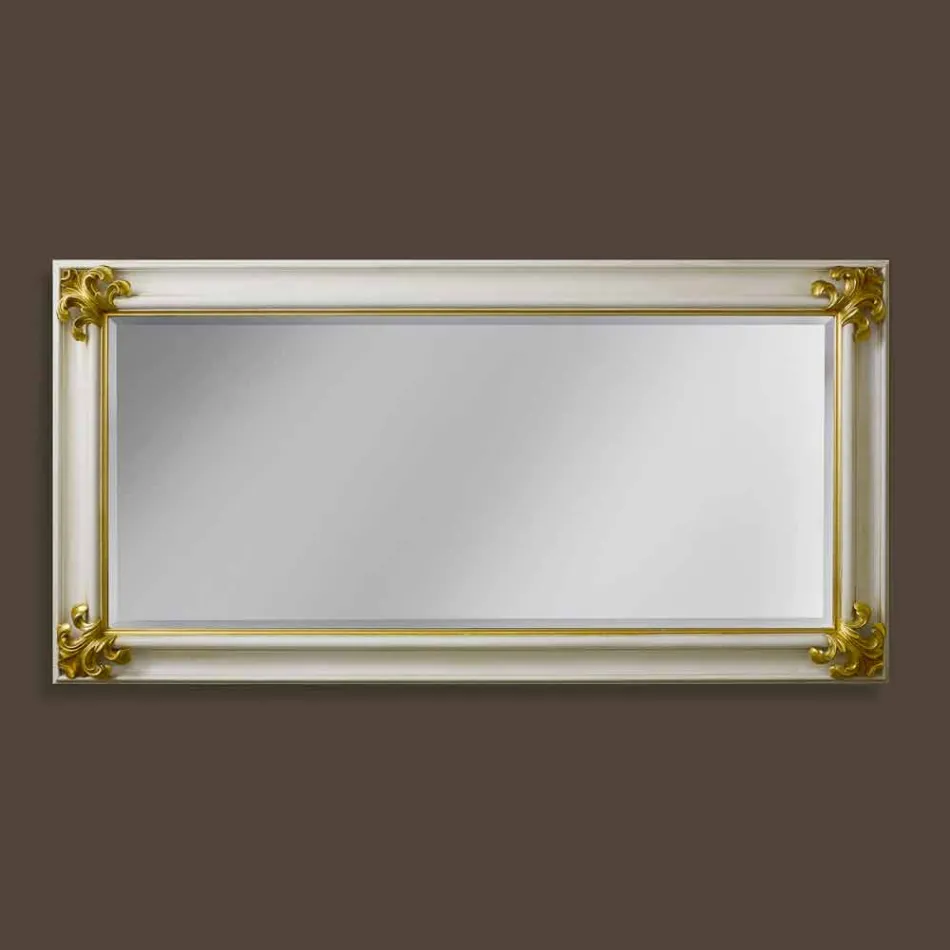 Moderner handgefertigter Wandspiegel aus Holz made in Italy Stefano Viadurini