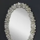 Moderner handgemachter Tannenholz-Wandspiegel hergestellt in Italien Filippo Viadurini