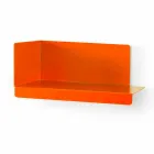 Wandspiegel und 3 farbige Metallregale rechts oder links - Noelle Viadurini