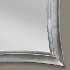 Handgemachter rechteckiger hölzerner Wandspiegel Sandro hergestellt in Italien Viadurini