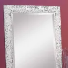 Gold, Weiß und Silber Wandspiegel aus Holz Eugenio made in Italy Viadurini