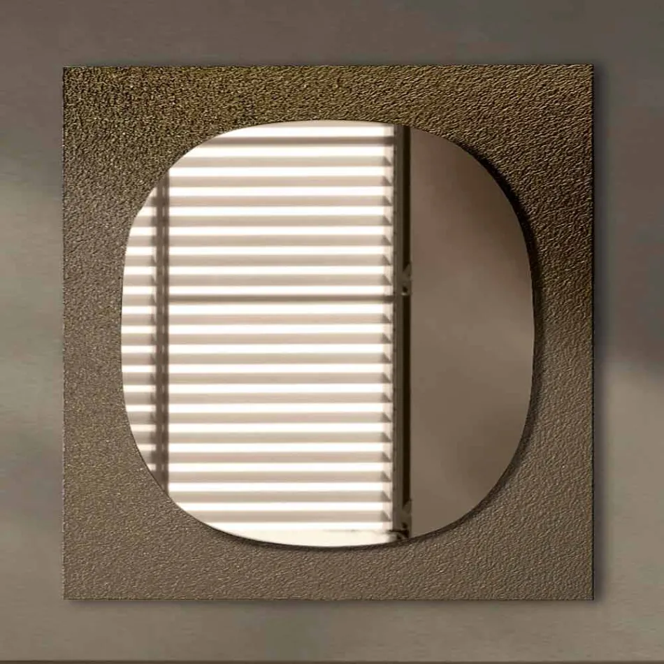 Wandspiegel mit geschmiedetem Glasrahmen Made in Italy - Maverick Viadurini