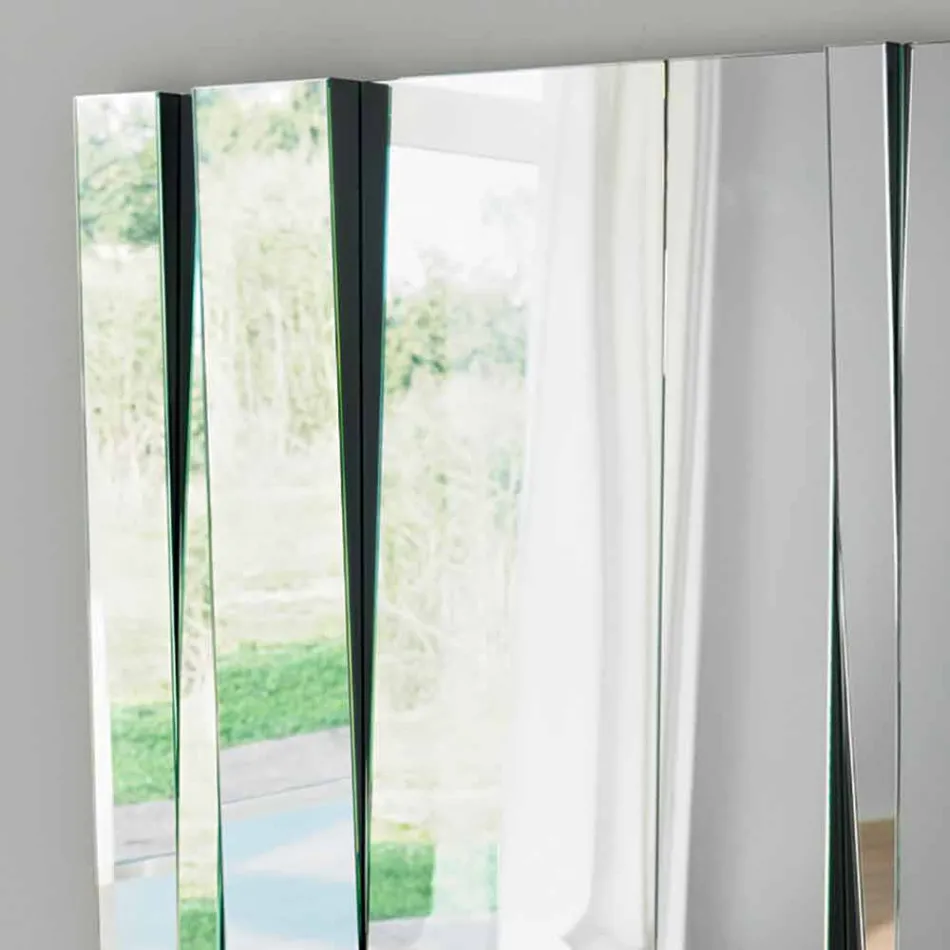 Modernes Design Glas- und Metallwandspiegel Made in Italy - Pallino Viadurini