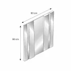 Modernes Design Glas- und Metallwandspiegel Made in Italy - Pallino Viadurini