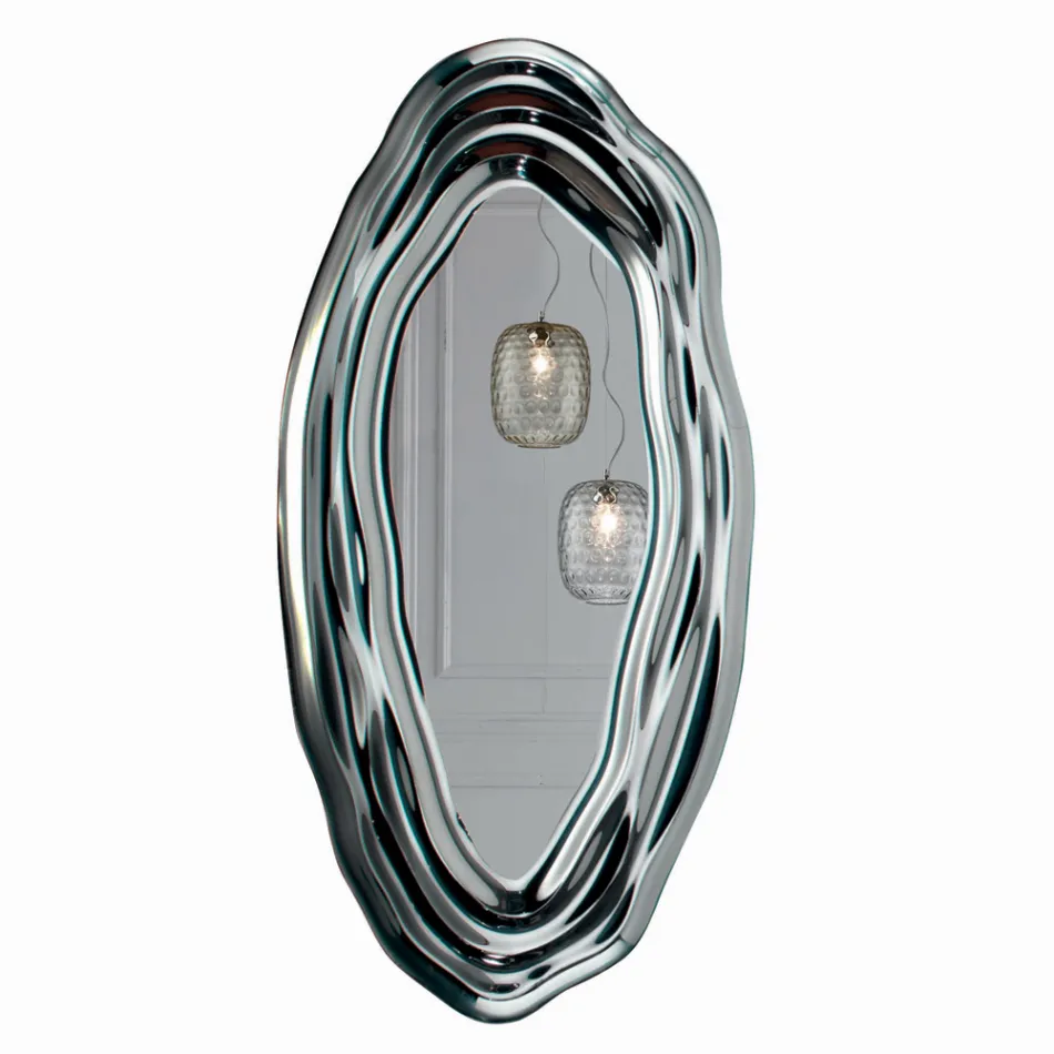 Wandspiegel aus Kristall, hergestellt in Italien – Pescara Viadurini