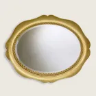 Handgemachter Tannenholz-Wandspiegel hergestellt in Italien Franco Viadurini