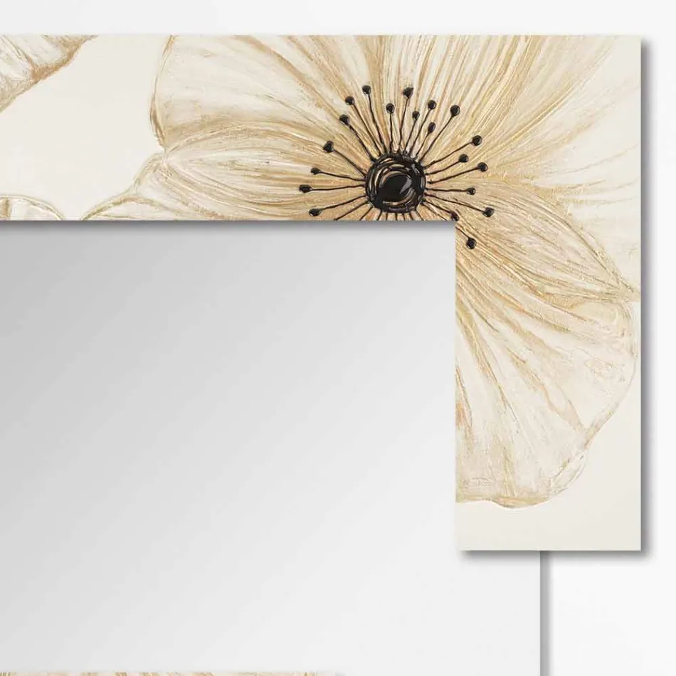 Moderner Wandspiegel aus Harz, hergestellt in Italien Sacile Viadurini