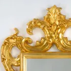 Spiegel Boden / Wand klassisches Design, Blattgold Finish Guerin Viadurini