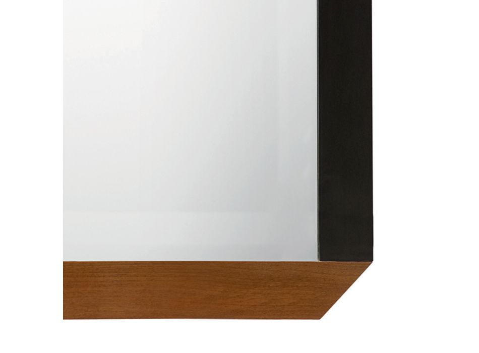 Rechteckiger Spiegel mit Holzrahmen von Made in Italy Design - Cira Viadurini