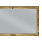 Rechteckiger Spiegel aus Blattgold mit geschliffenem Spiegel, hergestellt in Italien – Pele Viadurini