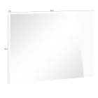 Wandspiegel mit italienischem Design aus glänzend weißem Schieferholz - Joris Viadurini