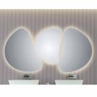 Wand-Badezimmerspiegel mit LED-Pirro-Hintergrundbeleuchtung Viadurini