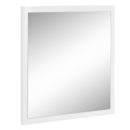 Quadratischer Wandspiegel mit weißem oder anthrazitfarbenem Rahmen - Emanuelito Viadurini