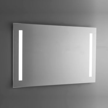 Badezimmerspiegel aus poliertem Draht mit LED-Hintergrundbeleuchtung Made in Italy - Tony