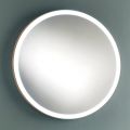 Runder Wand-Badezimmerspiegel mit kupfernem Metallrahmen und LED-Licht - Minolo