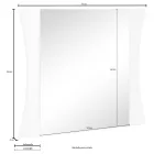 Schlafzimmerspiegel oder Wandeingang gewölbtes Design 2 Größen - Sabine Viadurini