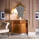 Klassisch geformter Spiegel mit Blattgoldrahmen Made in Italy - Precious Viadurini