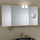 Spiegel mit 2 beweglichen Seiten und Vergrößerungsspiegel, hergestellt in Italien – Nelson Viadurini