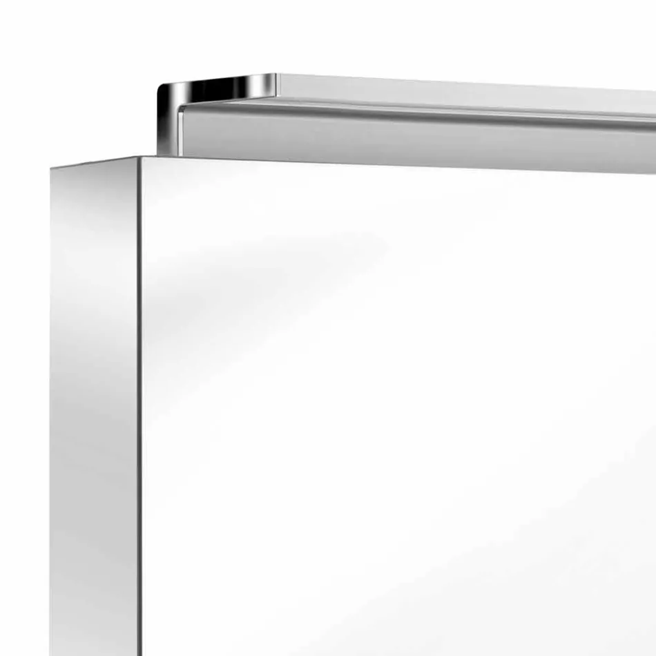 Moderner 3-türiger Wandspiegel mit Innenregalen - Bramo Viadurini