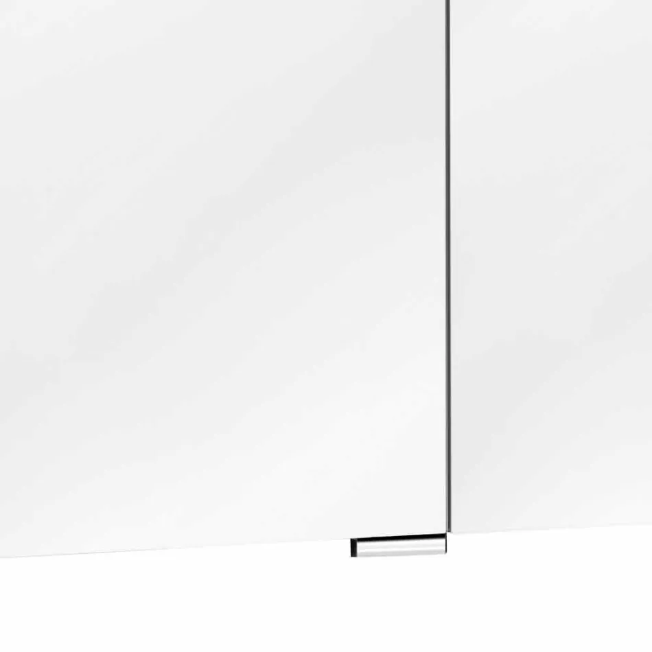 Moderner 3-türiger Wandspiegel mit Innenregalen - Bramo Viadurini