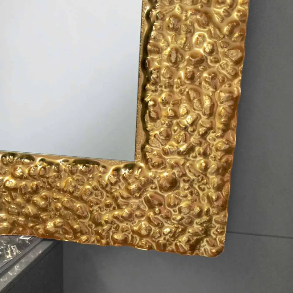 Glasspiegel des modernen Designs mit Dekoration, Cecilia Viadurini