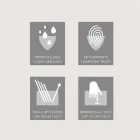 Modernes Design 2-türiger Spiegel, LED-Beleuchtung, Carol Viadurini