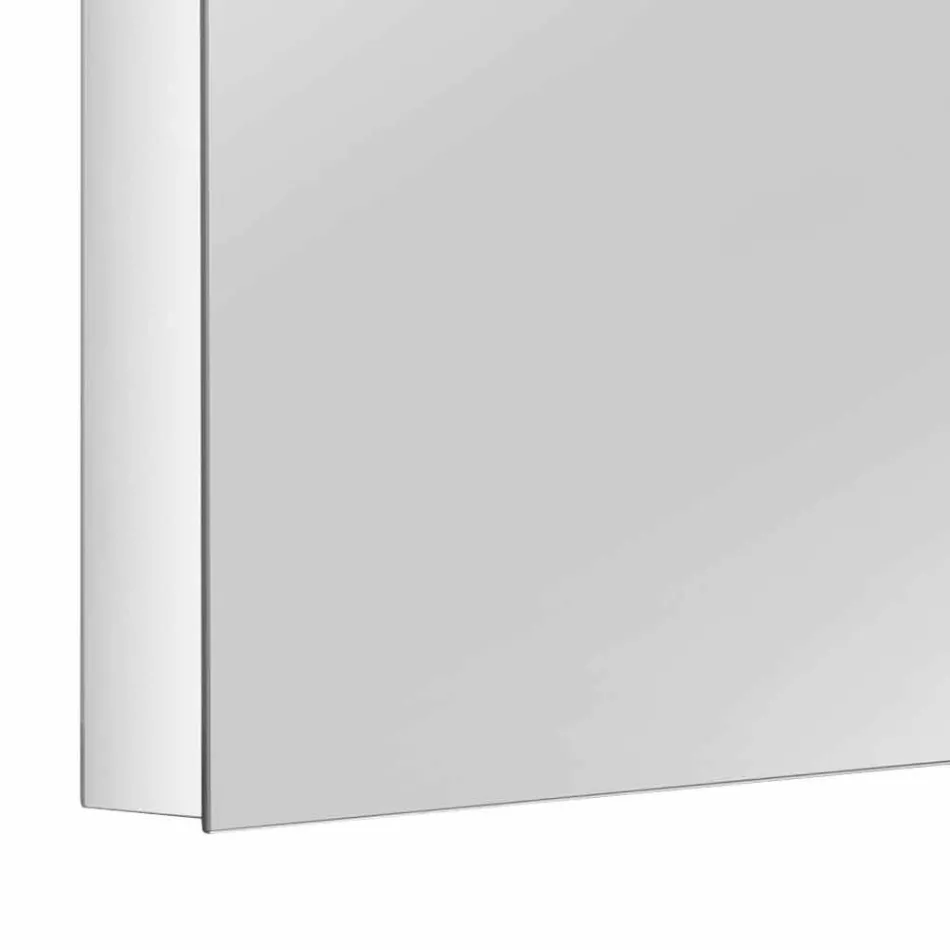 Spiegelbehälter mit 4 Kristalltüren mit 12 Regalen und 4 LED-Leuchten - Maxi Viadurini