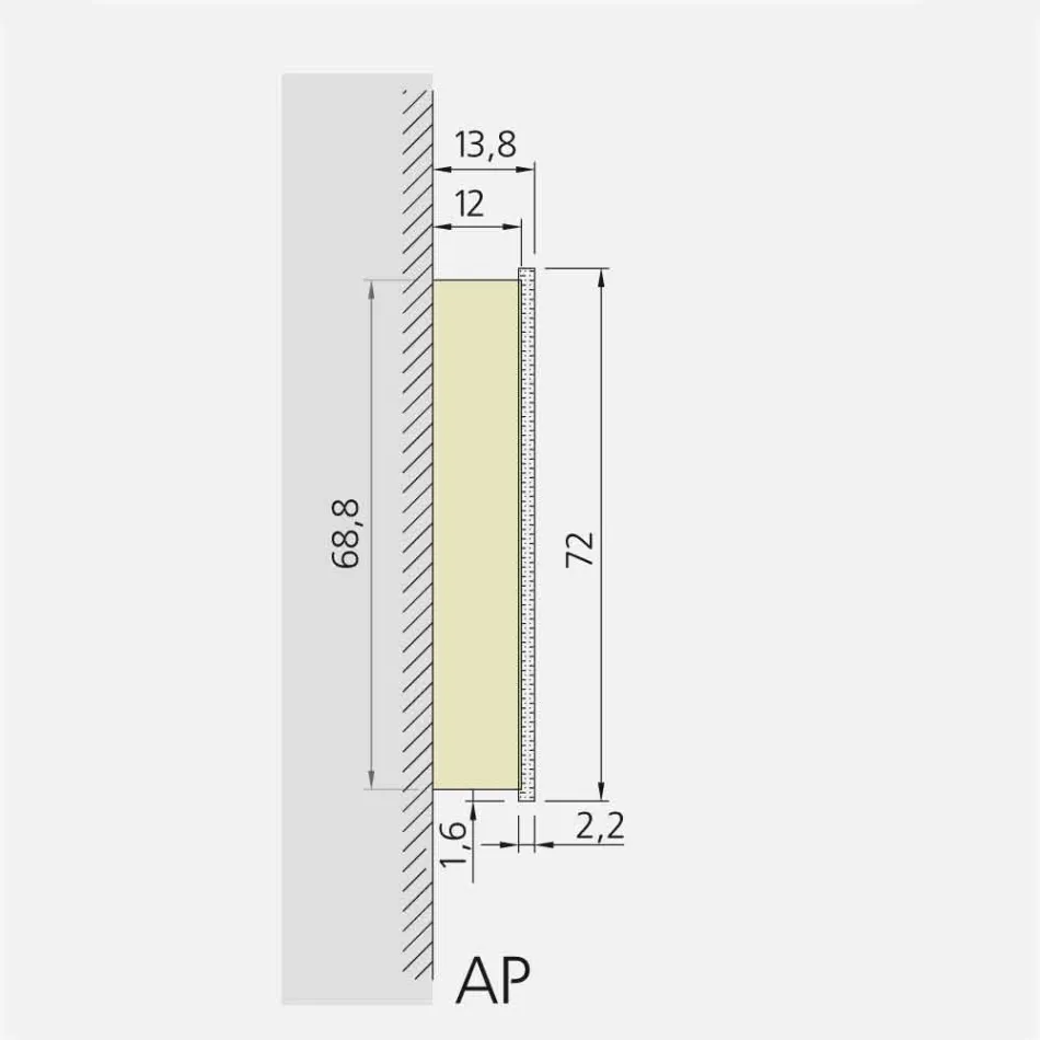 Moderner 2-türiger Wandspiegel, LED-Beleuchtung, Adele Viadurini