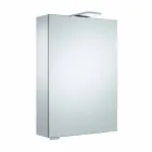 Wandspiegel mit Flügeltür und LED-Beleuchtung - Ratsche Viadurini