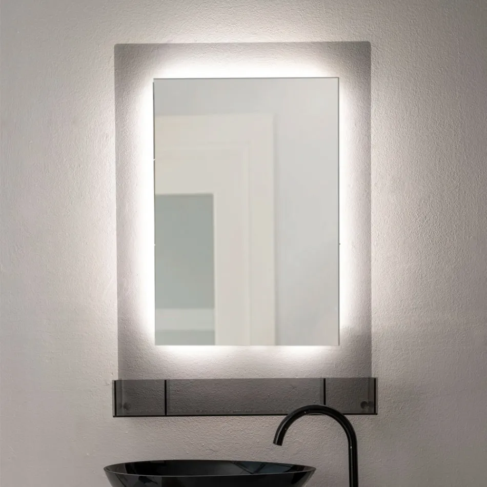 Dreifarbiger Plexiglas-Wandspiegelschrank, hergestellt in Italien - Kiran Viadurini