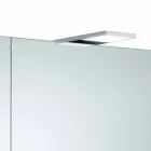 Moderner Wandspiegel mit 2 Türen und LED-Beleuchtung - Ratsche Viadurini