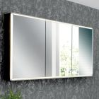 Spiegelbehälter aus Holz mit Doppelspiegel und Lichtern, hergestellt in Italien – Darwin Viadurini