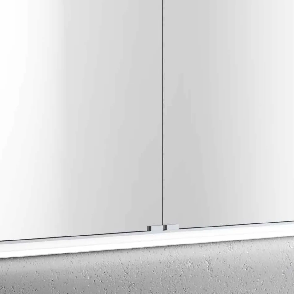 Modernes Design LED-Einbau-Spiegel mit 2 Türen, Adele Viadurini