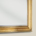 Klassischer rechteckiger Spiegel mit Blattgoldrahmen Made in Italy - Milli Viadurini