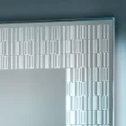 Badezimmerspiegel mit lasergravierten Dekorationen, hergestellt in Italien – Freud Viadurini