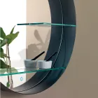 Badezimmerspiegel aus Metall mit 2 Glasböden, hergestellt in Italien – Einstein Viadurini