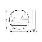 Badezimmerspiegel aus Metall mit 2 Glasböden, hergestellt in Italien – Einstein Viadurini