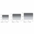 Abgerundeter Badezimmerspiegel mit LED-Hintergrundbeleuchtung Made in Italy - Pato Viadurini