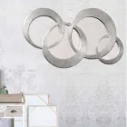 Wandspiegel mit zwei handverzierte Spiegel Silver Ball Viadurini