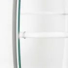 Wandspiegel mit modernem Stahlgarderobe Made in Italy - Chioccia Viadurini