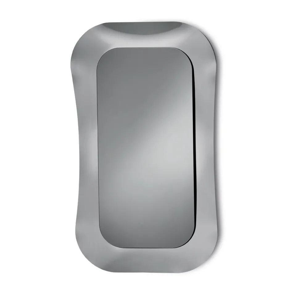 Wandspiegel mit Rahmen aus Fusingglas, hergestellt in Italien – Adored Viadurini