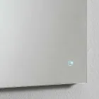 Wandspiegel mit integriertem Licht aus Edelstahl Made in Italy - Tuccio Viadurini